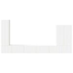 vidaXL 6 pcs Biela – Obrázok 9