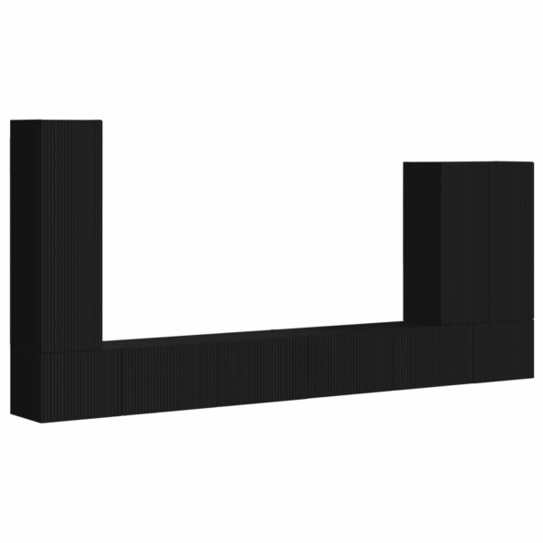 vidaXL 6 pcs Čierna – Obrázok 2