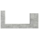 vidaXL 6 pcs Betónová šedá – Obrázok 9