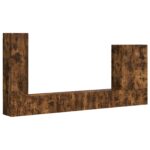 vidaXL 6 pcs Dymová dub – Obrázok 2