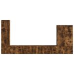 vidaXL 6 pcs Dymová dub – Obrázok 9