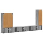 vidaXL 6 pcs Sivý Sonoma – Obrázok 10