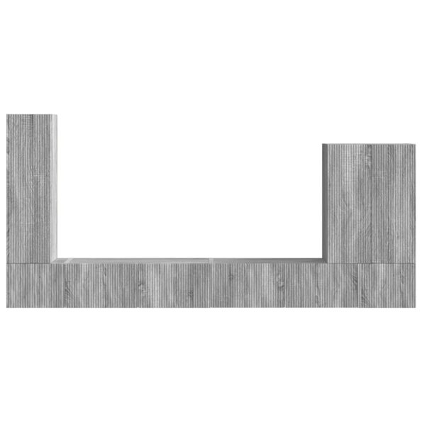 vidaXL 6 pcs Sivý Sonoma – Obrázok 9