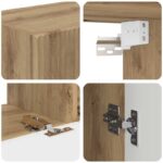 vidaXL Zostava TV skriniek 4 pcs Remeselný dub Kompozitné drevo – Obrázok 10