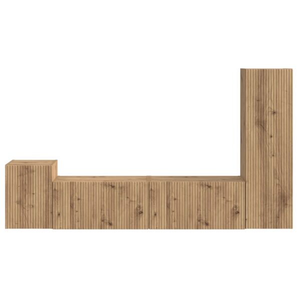 vidaXL Zostava TV skriniek 4 pcs Remeselný dub Kompozitné drevo – Obrázok 8