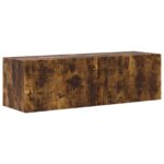 vidaXL Zostava TV skriniek Nástenný 5 pcs Dymová dub Kompozitné drevo – Obrázok 5