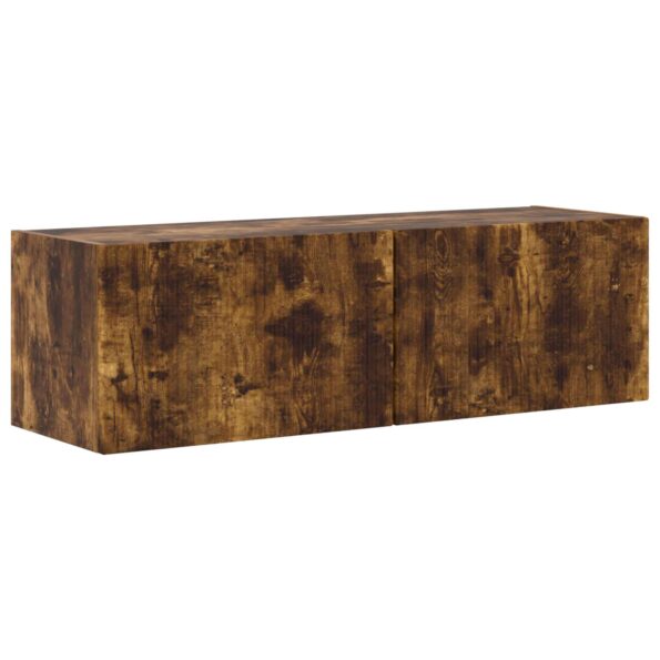 vidaXL Zostava TV skriniek Nástenný 5 pcs Dymová dub Kompozitné drevo – Obrázok 5