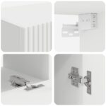 vidaXL 3 pcs Biela – Obrázok 10