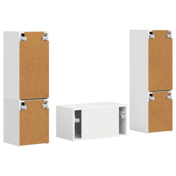 vidaXL 3 pcs Biela – Obrázok 9