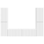 vidaXL 3 pcs Biela – Obrázok 7