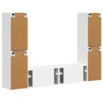 vidaXL 3 pcs Biela – Obrázok 8