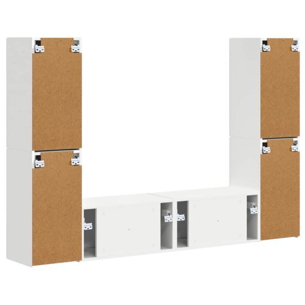 vidaXL 3 pcs Biela – Obrázok 8