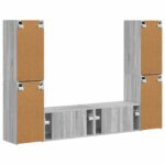 vidaXL 3 pcs Sivý Sonoma – Obrázok 8