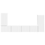 vidaXL 4 pcs Biela – Obrázok 9