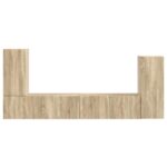 vidaXL 4 pcs Sonoma dub – Obrázok 9