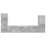 vidaXL 4 pcs Betónová šedá – Obrázok 9