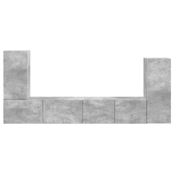 vidaXL 4 pcs Betónová šedá – Obrázok 9