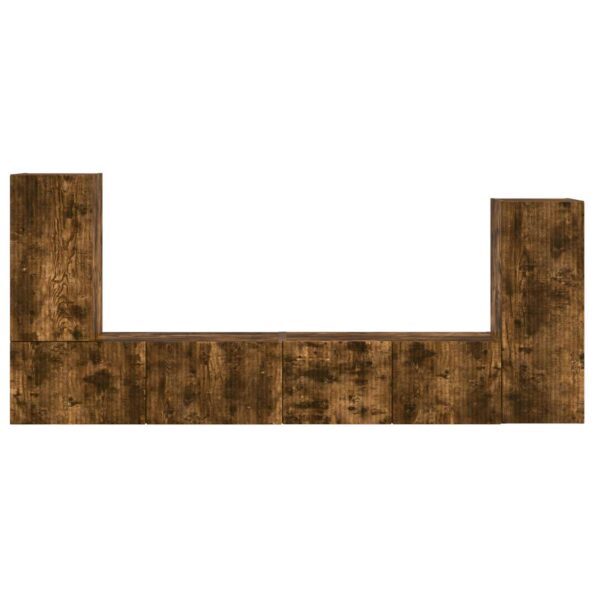 vidaXL 4 pcs Dymová dub – Obrázok 9