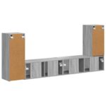 vidaXL 4 pcs Sivý Sonoma – Obrázok 10