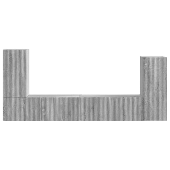 vidaXL 4 pcs Sivý Sonoma – Obrázok 9