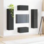 vidaXL 3 pcs Čierna – Obrázok 4