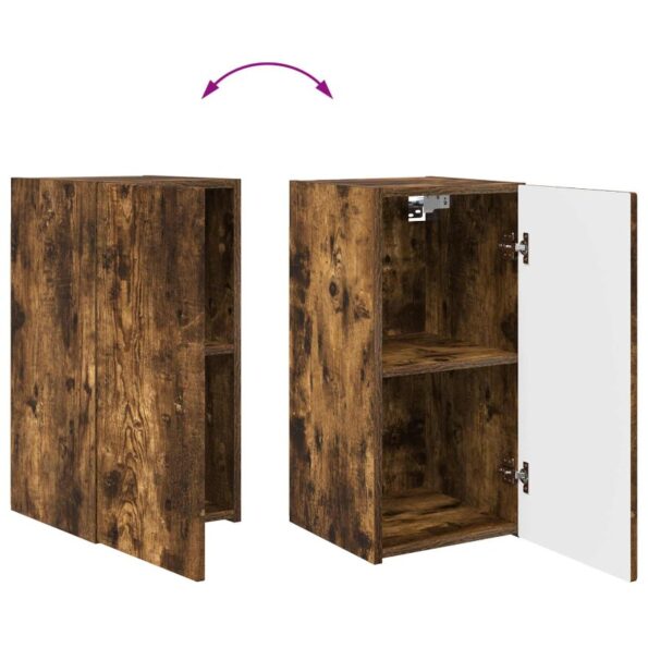 vidaXL 4 pcs Dymová dub – Obrázok 11