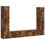 vidaXL 4 pcs Dymová dub – Obrázok 2