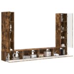 vidaXL 4 pcs Dymová dub – Obrázok 3