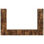 vidaXL 4 pcs Dymová dub – Obrázok 7