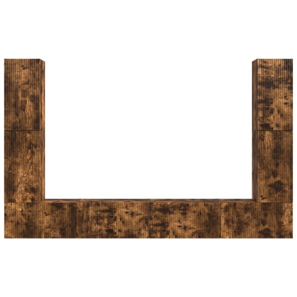 vidaXL 4 pcs Dymová dub – Obrázok 7