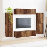 vidaXL 4 pcs Staré drevo – Obrázok 4