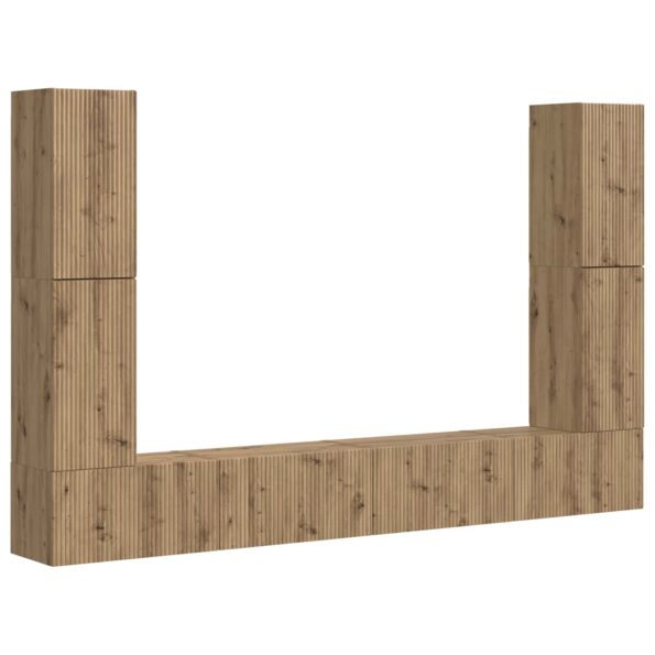 vidaXL 4 pcs Remeselný dub – Obrázok 2