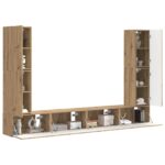 vidaXL 4 pcs Remeselný dub – Obrázok 3