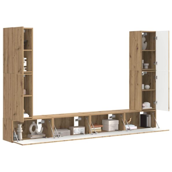 vidaXL 4 pcs Remeselný dub – Obrázok 3