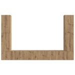 vidaXL 4 pcs Remeselný dub – Obrázok 7