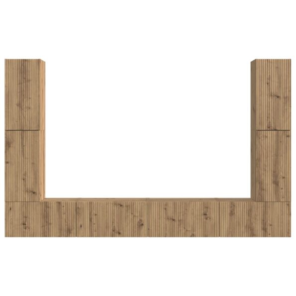 vidaXL 4 pcs Remeselný dub – Obrázok 7