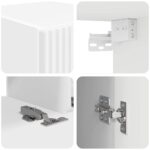 vidaXL 4 pcs Biela – Obrázok 10