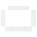 vidaXL 4 pcs Biela – Obrázok 8