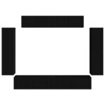 vidaXL 4 pcs Čierna – Obrázok 8