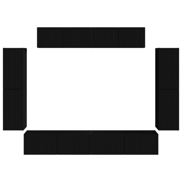 vidaXL 4 pcs Čierna – Obrázok 8