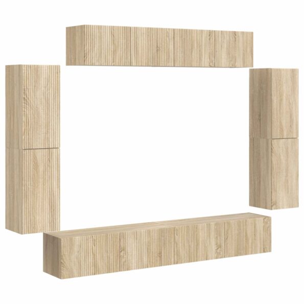 vidaXL TV skrinka 8 pcs Sonoma dub – Obrázok 2