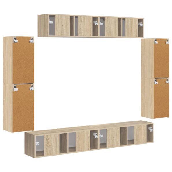vidaXL TV skrinka 8 pcs Sonoma dub – Obrázok 9