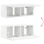 vidaXL 4 pcs Vysoký lesk bielej – Obrázok 12