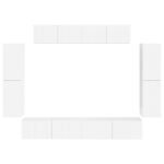 vidaXL 4 pcs Vysoký lesk bielej – Obrázok 8