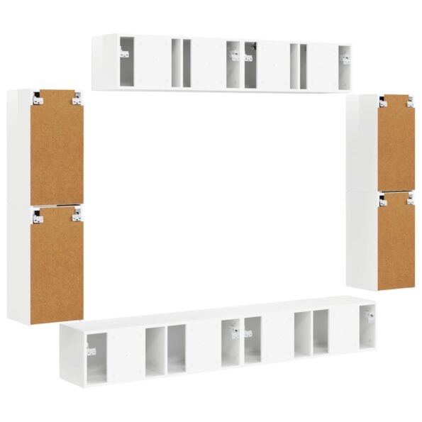 vidaXL 4 pcs Vysoký lesk bielej – Obrázok 9