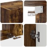 vidaXL 4 pcs Dymová dub – Obrázok 10