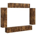 vidaXL 4 pcs Dymová dub – Obrázok 2