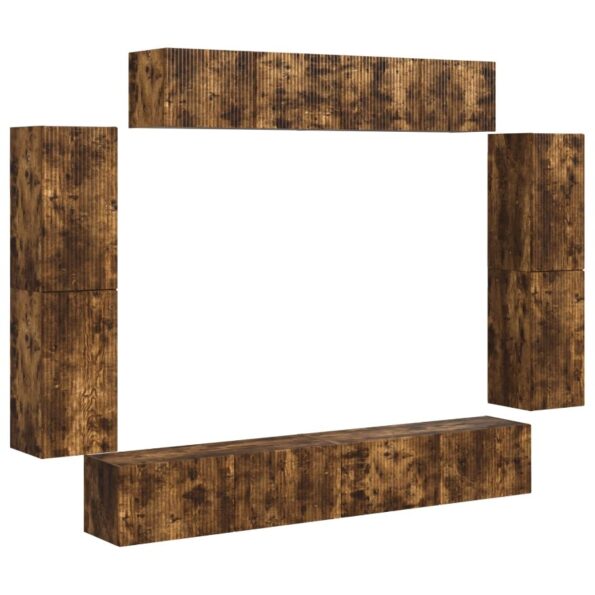 vidaXL 4 pcs Dymová dub – Obrázok 2