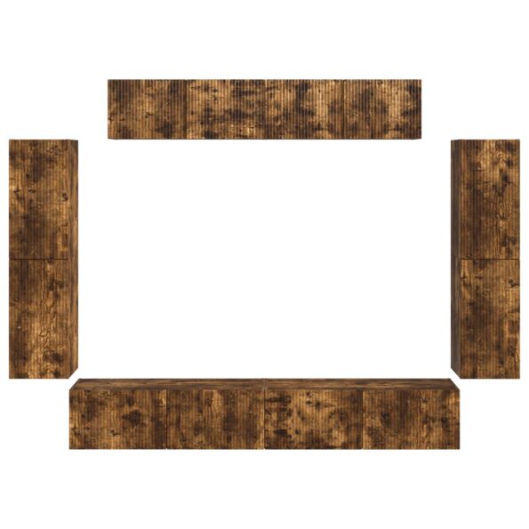 vidaXL 4 pcs Dymová dub – Obrázok 8