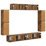 vidaXL 4 pcs Dymová dub – Obrázok 9